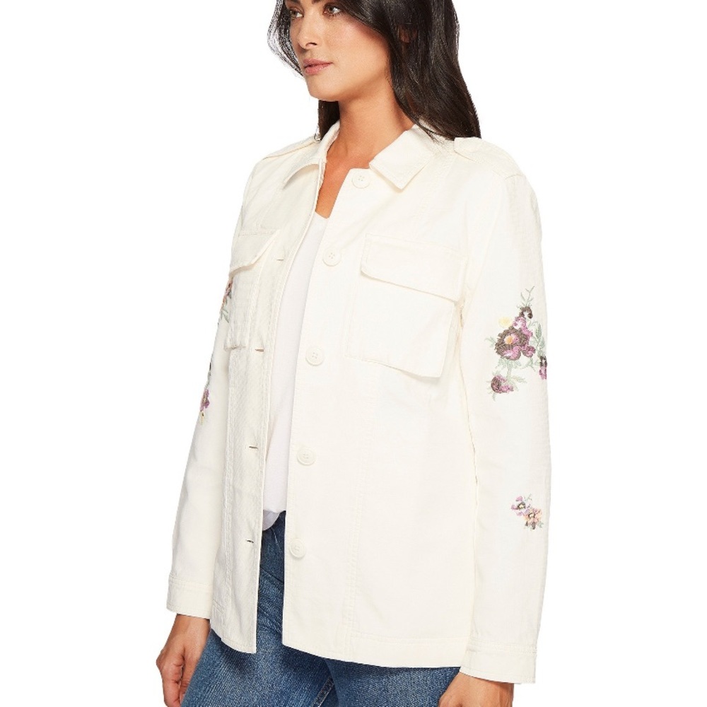 NWT Levis Broken Canvas Embroidered Shirt Jacket S - Picture 7 of 8